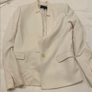 Women's BCBG Cream Single-Button Blazer Jacket